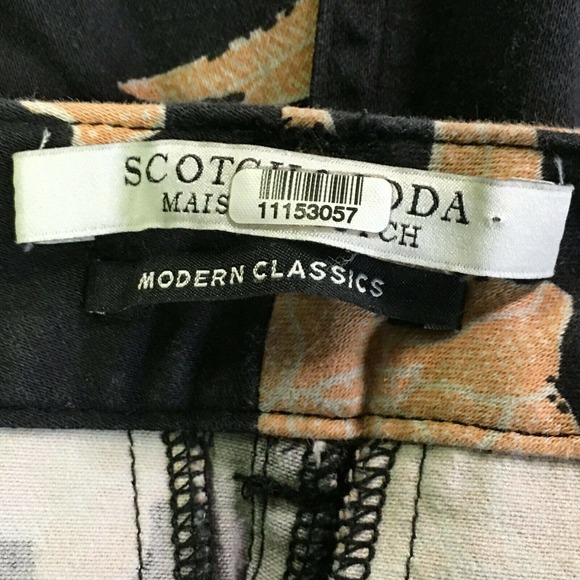 Scotch & Soda Floral Print Cropped Trouser Pants - Picture 6 of 8